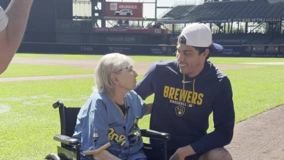 Milwaukee Brewers superfan; 87-year-old meets Christian Yelich