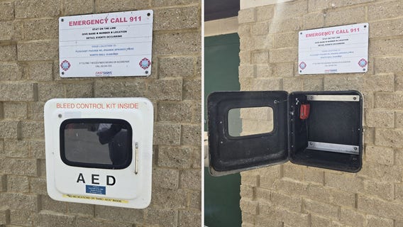 Pleasant Prairie park theft; AED, 'Bleed Kit' stolen from Prairie Springs Park