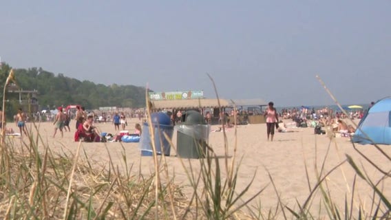 Wildfire smoke in Milwaukee, Bradford Beach busy during break
