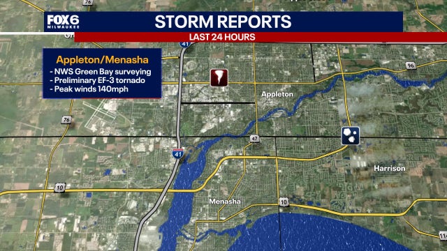 NWS confirms EF-3 tornado hit Fox Valley; max winds of 140 mph