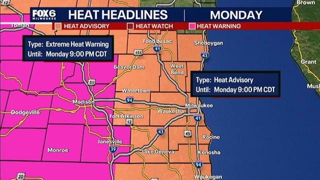 Wisconsin weather: Heat, severe storms, dangerous Lake Michigan waves