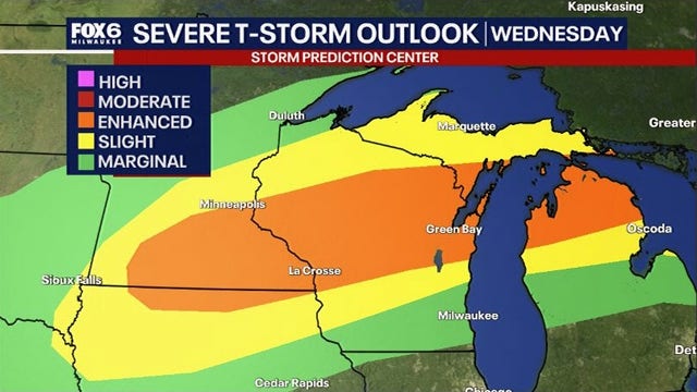 Wisconsin extreme heat; storms expected through July 4 weekend