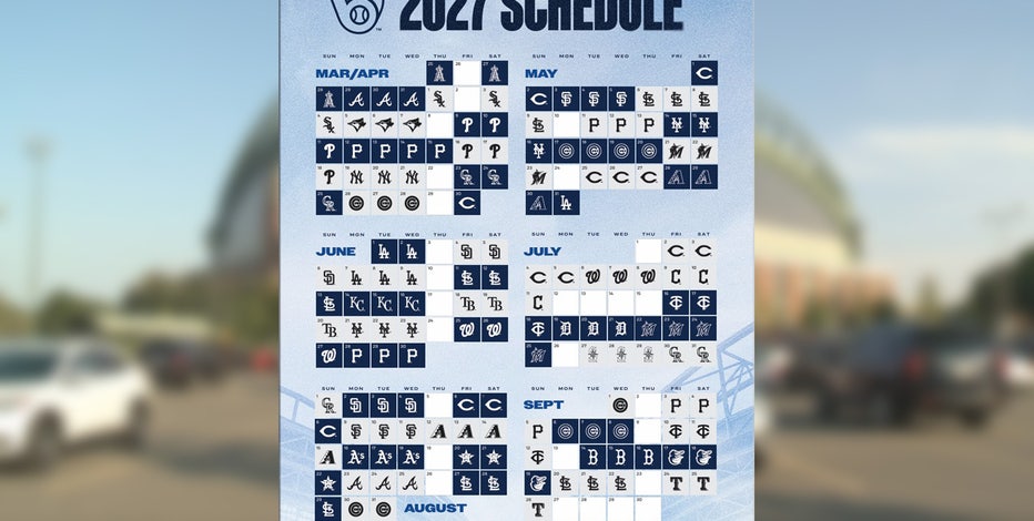 Brewers 2027 regular season schedule: Opening Day on March 25