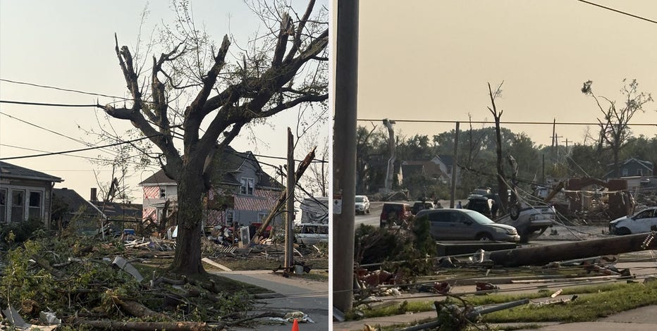 Wisconsin tornado damage; Fox Valley residents begin cleanup