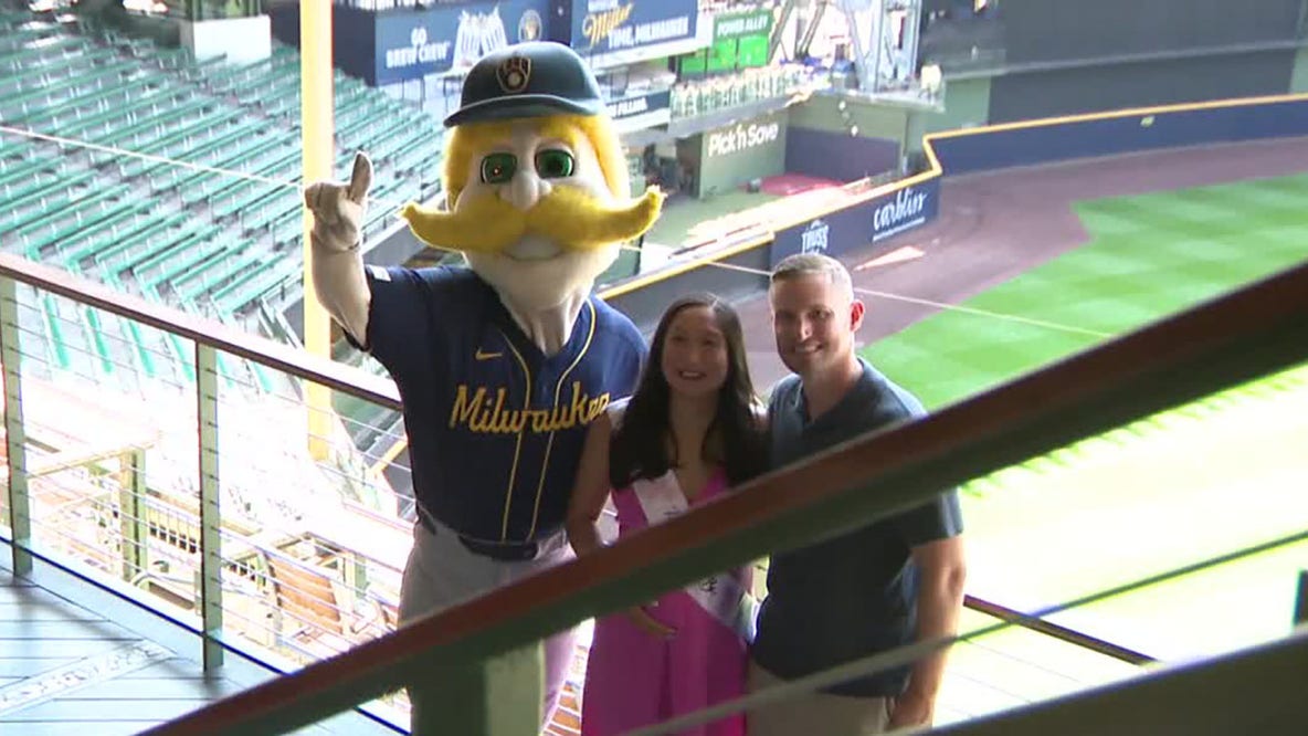 Brewers, Aurora surprise baby shower for couple at ballpark