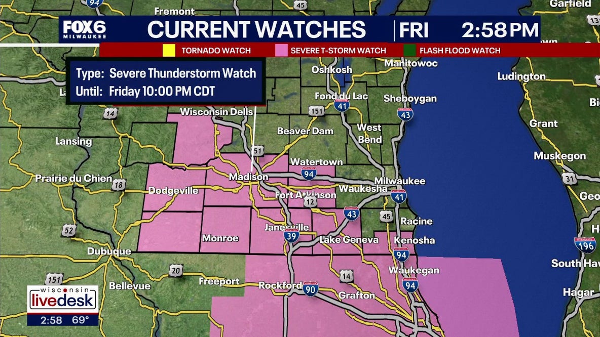 Wisconsin weather: Severe storm potential Friday afternoon