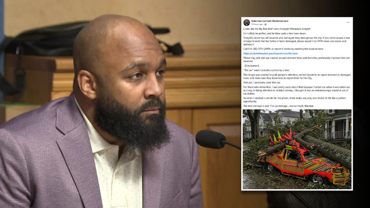 Milwaukee alderman posts fake storm damage image; what he's saying
