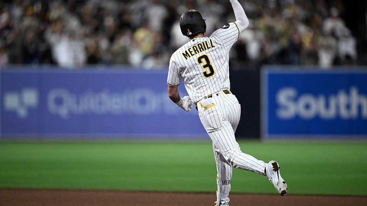 Merrill's 2-run homer, Miller's 30th save propel Padres past Brewers 3-2