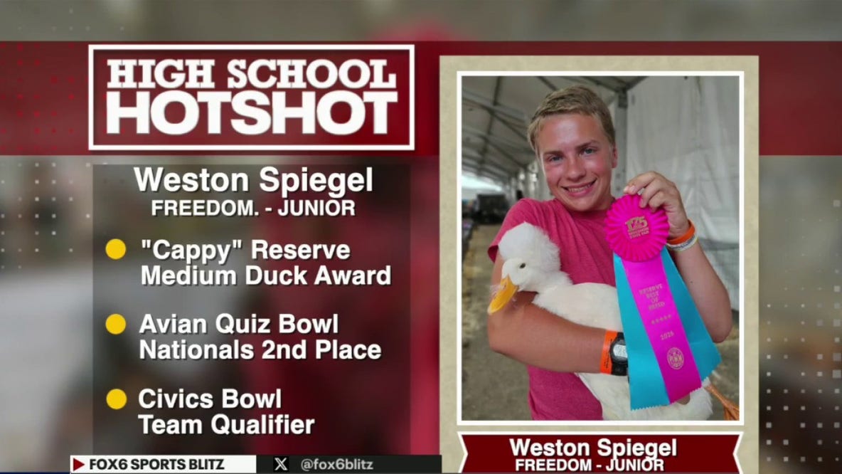 Weston Spiegel named High School Hot Shot for athletic, agricultural success