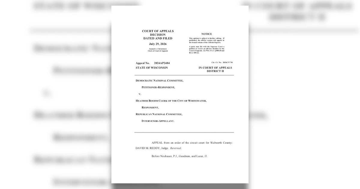Wisconsin appeals court ruling could impact future elections; here's why