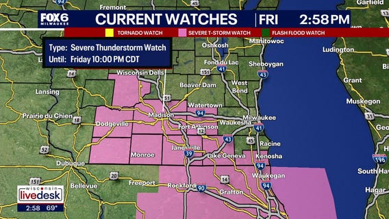 Wisconsin weather: Severe storm potential Friday afternoon