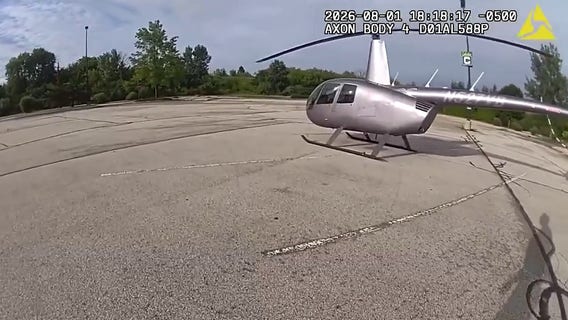 Pilot flies helicopter to Richfield Cabela's, lands in parking lot