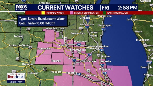 Wisconsin weather: Severe storm potential Friday afternoon