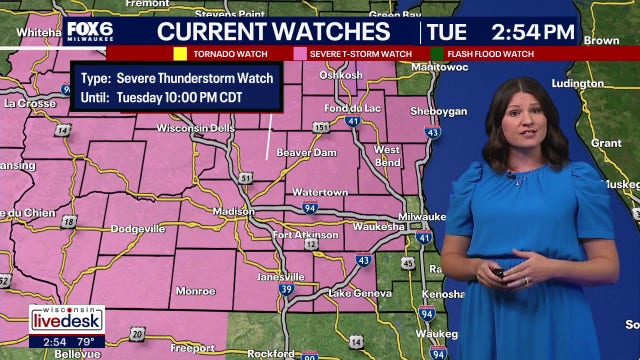 Southeast Wisconsin weather: Severe thunderstorm watch issued Tuesday
