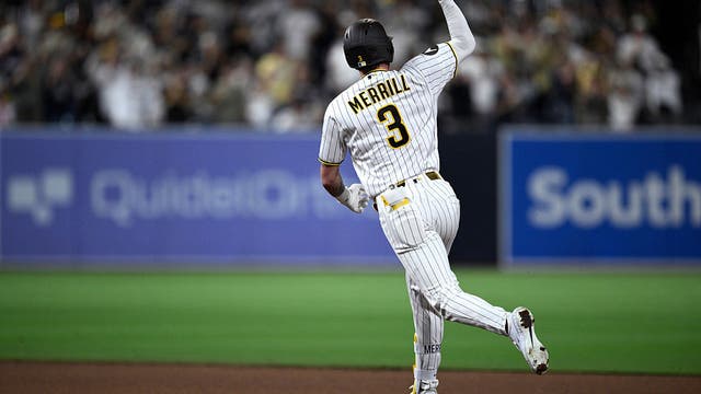 Merrill's 2-run homer, Miller's 30th save propel Padres past Brewers 3-2