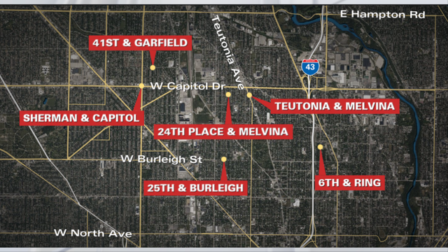 Milwaukee weekend shootings; 1 dead, 7 injured including 1-year-old