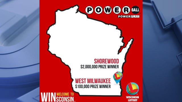 Winning $2M, $100K Powerball tickets sold in Shorewood, West Milwaukee