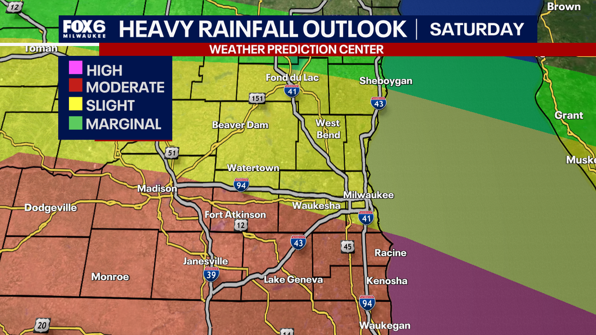 Southeast Wisconsin flood watch; heavy rain expected this weekend
