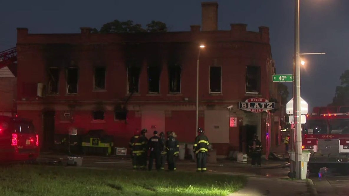 Milwaukee building fire near 40th and North, arson suspected