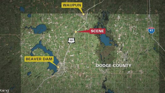 Aircraft fuselage falls off trailer on US 151 in Dodge County