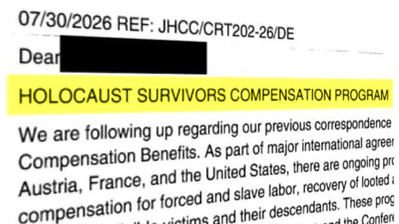 Wisconsin scam: Letter targets Holocaust survivor's family