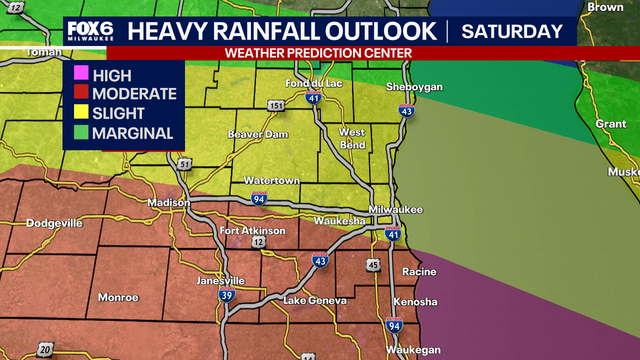 Southeast Wisconsin flood watch; heavy rain expected this weekend