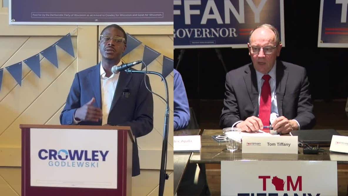 Wisconsin governor race: Candidates campaign in Elm Grove, Racine