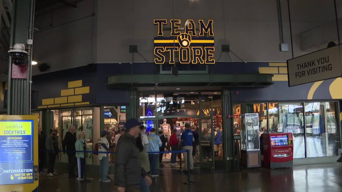 Brewers Team Stores at American Family Field closed Thursday