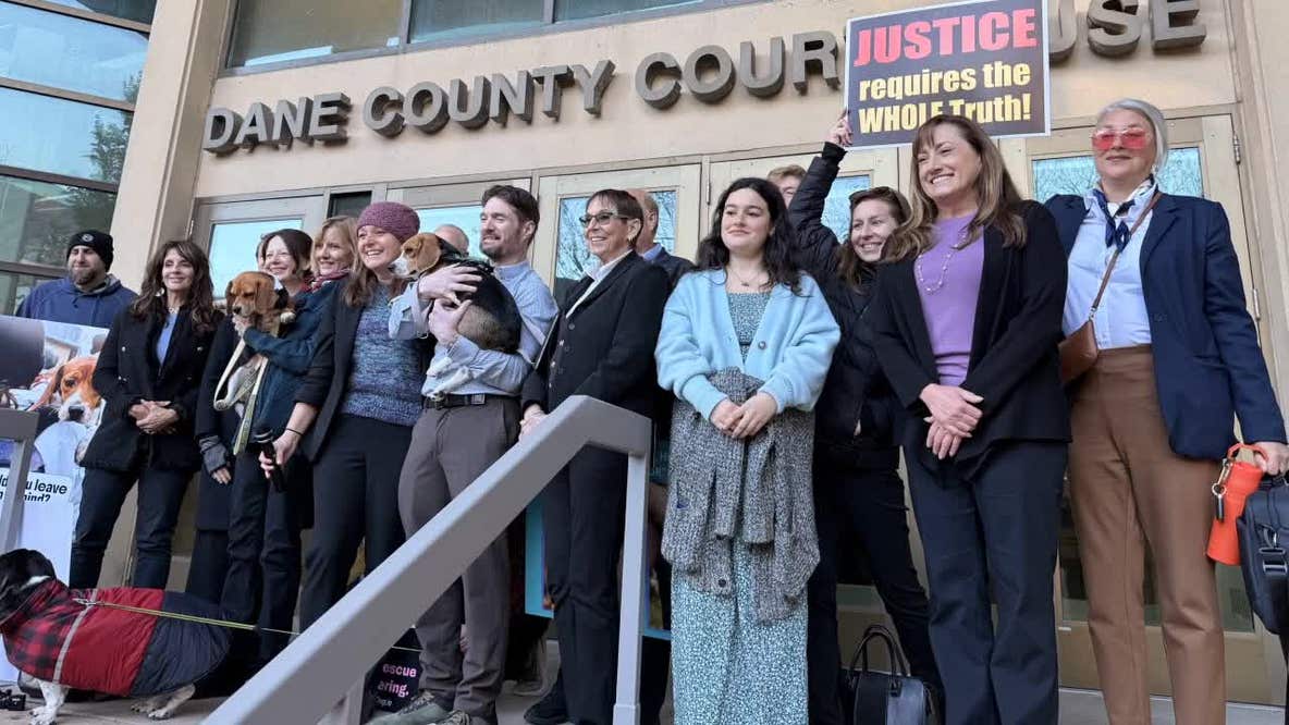 Ridglan Farms beagles: Animal rights advocates appear in court
