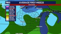 Southern Wisconsin weather: Gusty winds, first freeze possible Friday