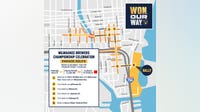 Brewers World Series parade route, road closures and travel info