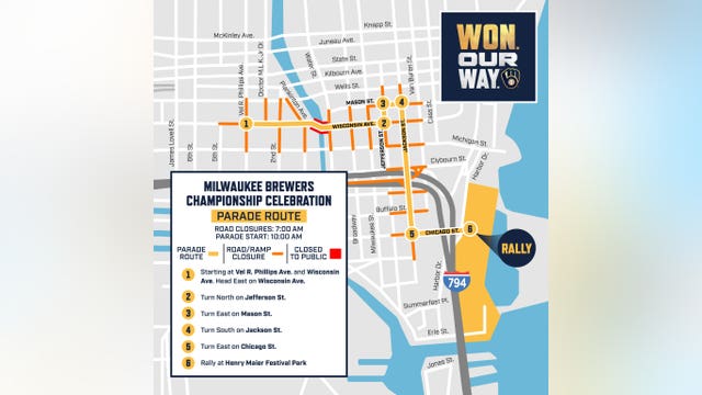 Brewers World Series parade road closures, travel info