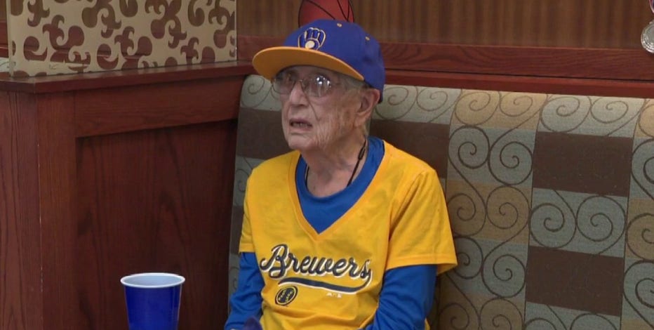 104-year-old Milwaukee Brewers fan celebrates with tailgate