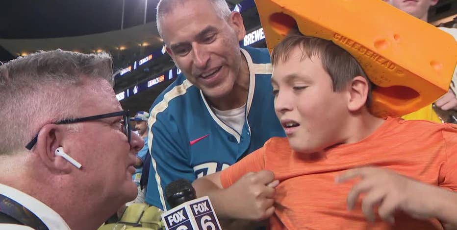 World Series: Young Brewers fan surprised with Game 2 tickets