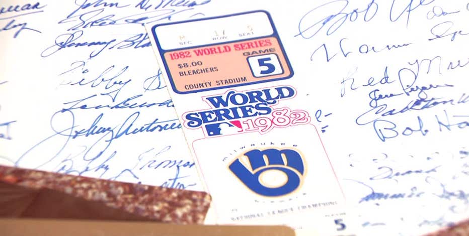 World Series: Brewers fan saves dad's 1982 memorabilia