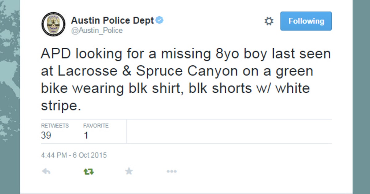 *UPDATE* Missing 8 year old boy returns home safely | FOX 7 Austin