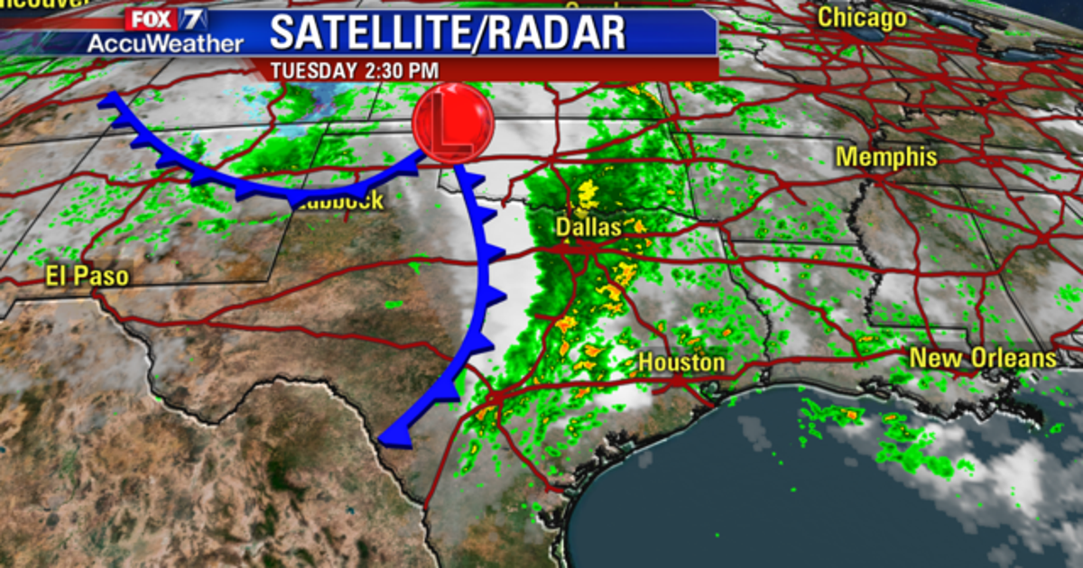 Cold front sparks potential for severe weather in Central Texas | FOX 7 ...
