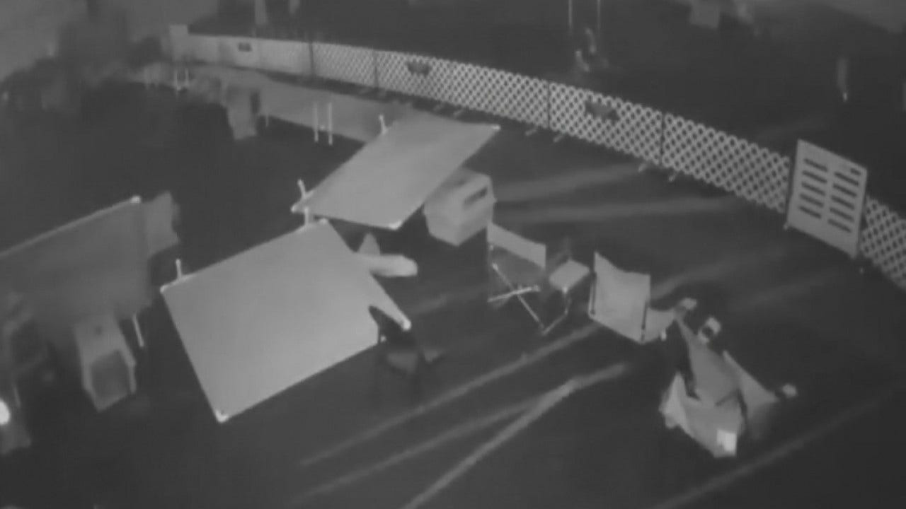 Video Storm tears through dog training facility in Leander