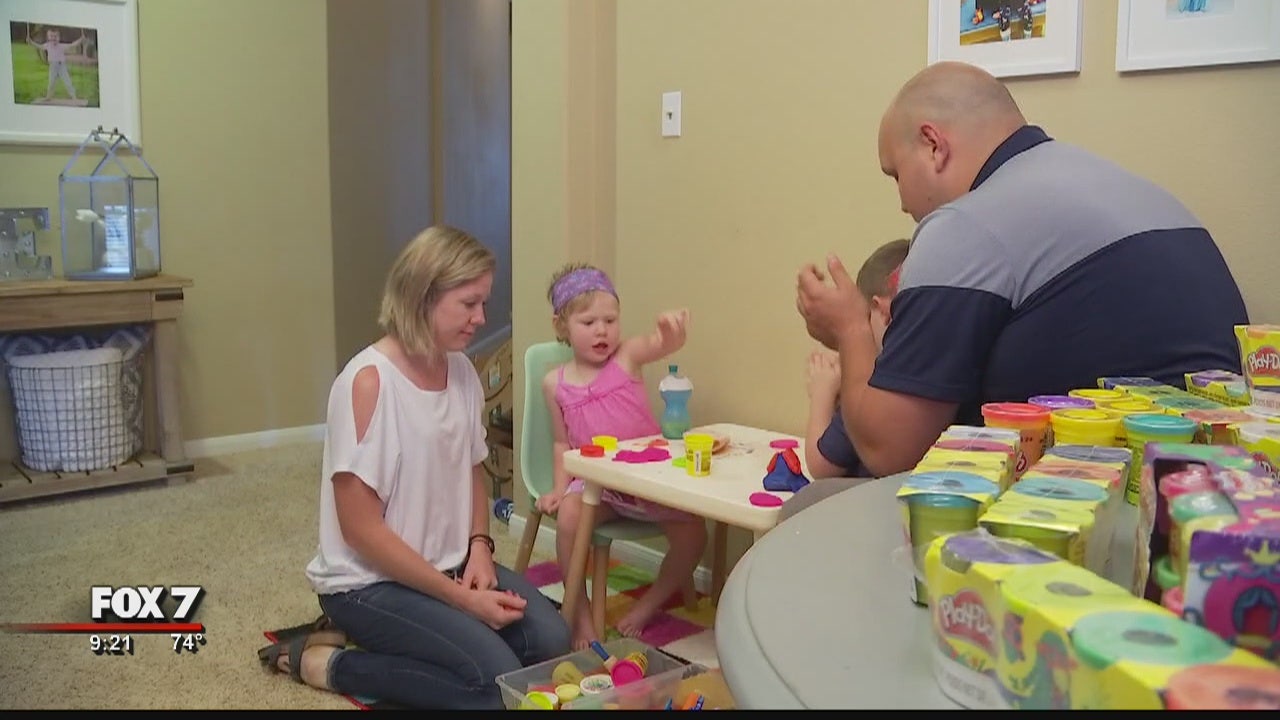 3yearold battling brain cancer donates PlayDoh to Dell's Children