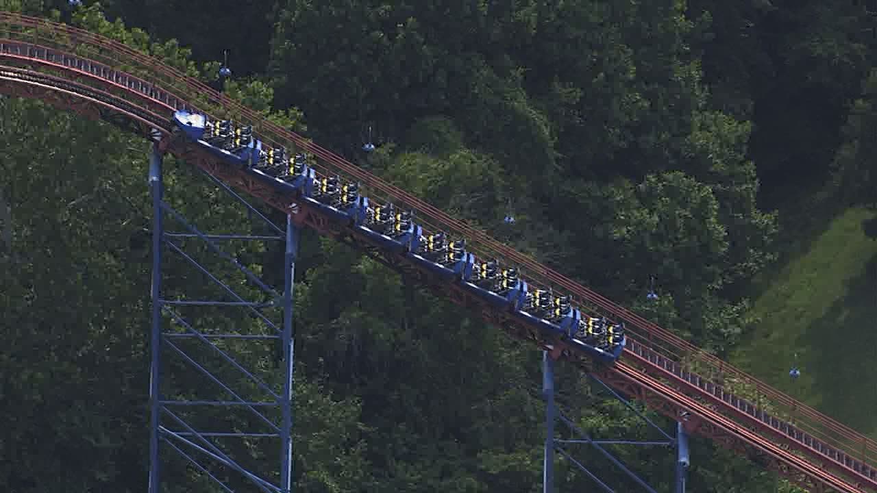 Roller coaster gets stuck at Six Flags America; riders safely removed