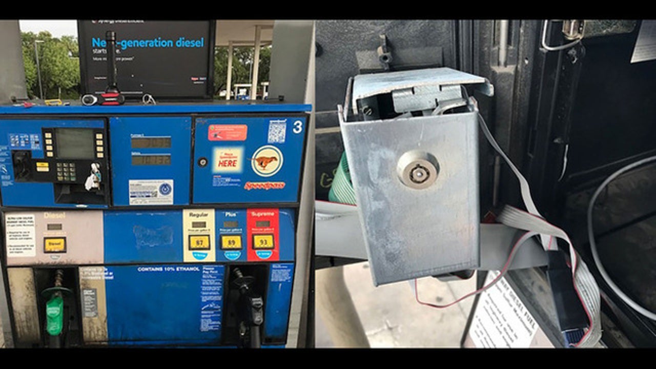 Credit card skimmer found at Austin gas station