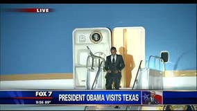 President Obama arrives in Austin