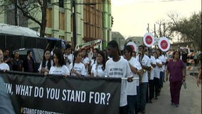 Travis High School Band marches through SXSW for music education