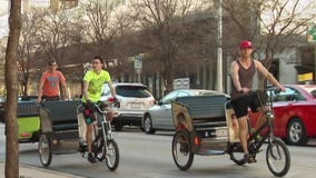 Pedicab drivers keep on pedaling after fire burns storage warehouse in East Austin