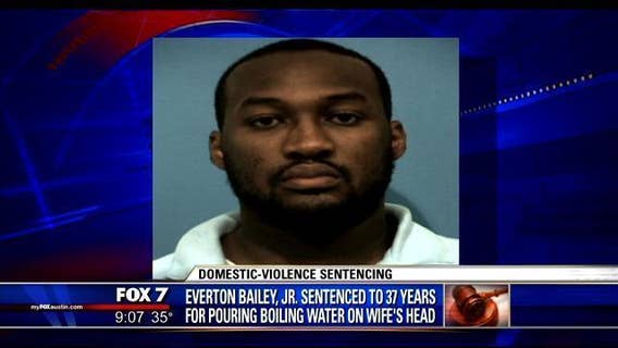 Round Rock man sentenced to 37 years for pouring boiling water on wife