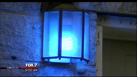 New Braunfels residents light the city blue in support of officers