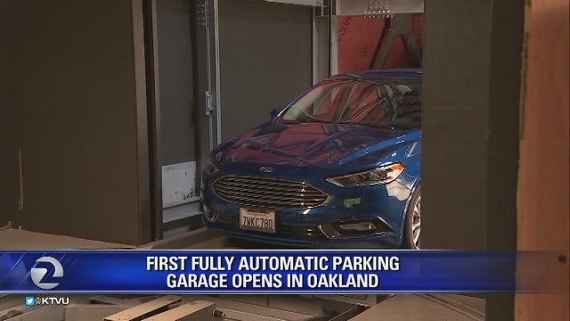 Fully automated parking garage opens in Oakland