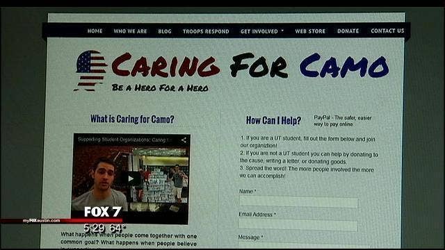 UT students send packages to troops through Caring for Camo
