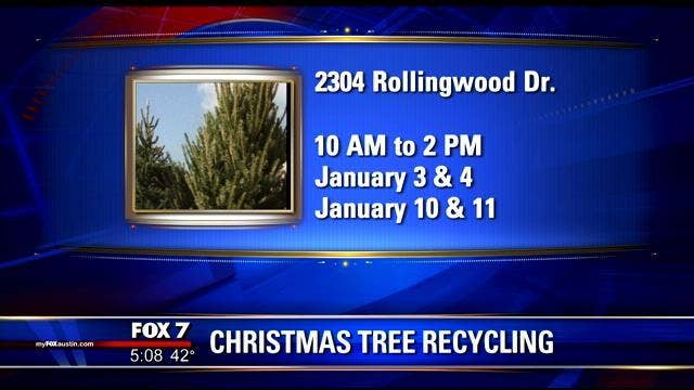 Austin announces new drop off for Christmas tree recycling