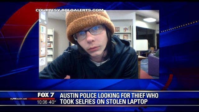 APD searching for suspect who took a selfie on stolen laptop